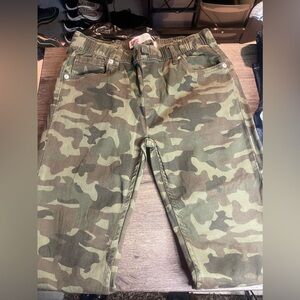 Boy camouflage army jogger pants